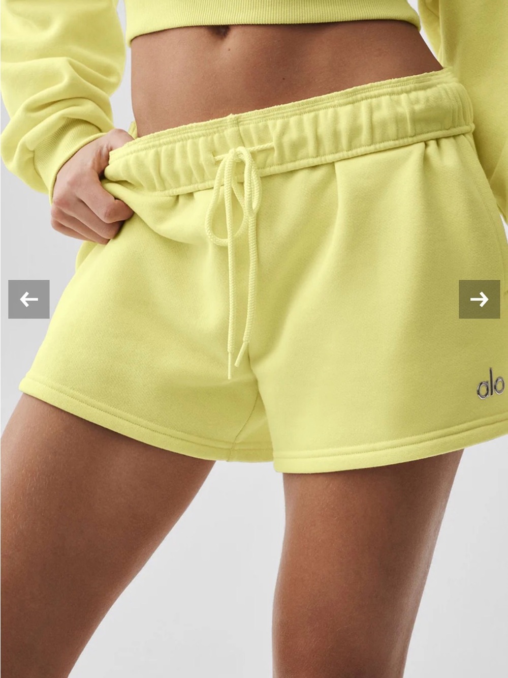 ALO Yoga Accolade Short Large Color: Sunshine NWT